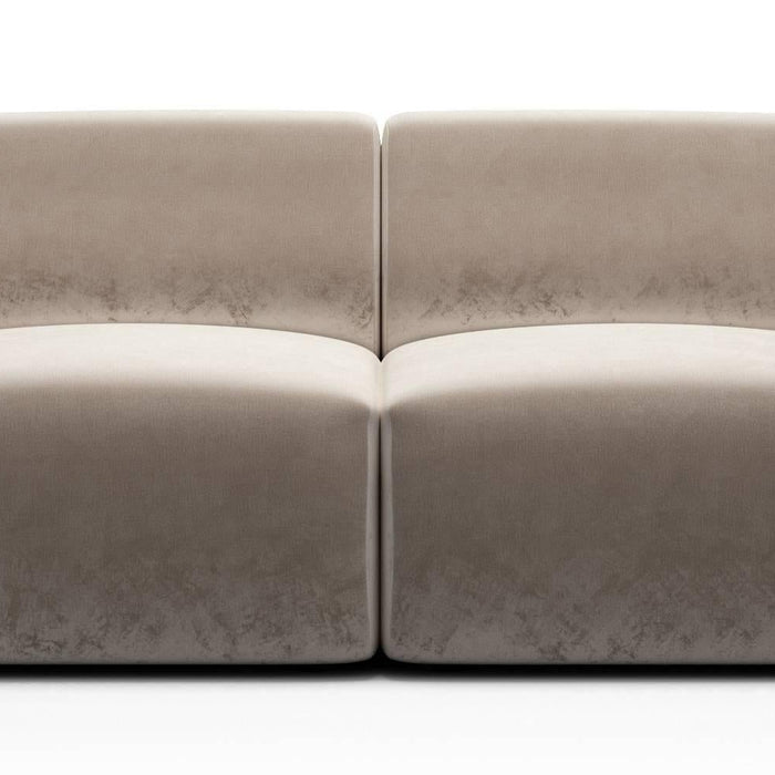 NADUVI Collection Nina 2-zitsbank - Velvet - Beige