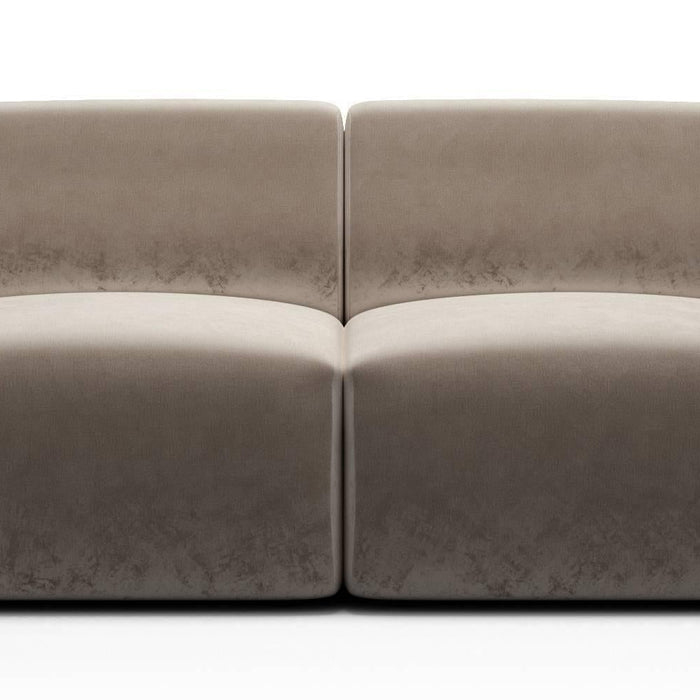NADUVI Collection Nina 2-zitsbank - Velvet - Taupe