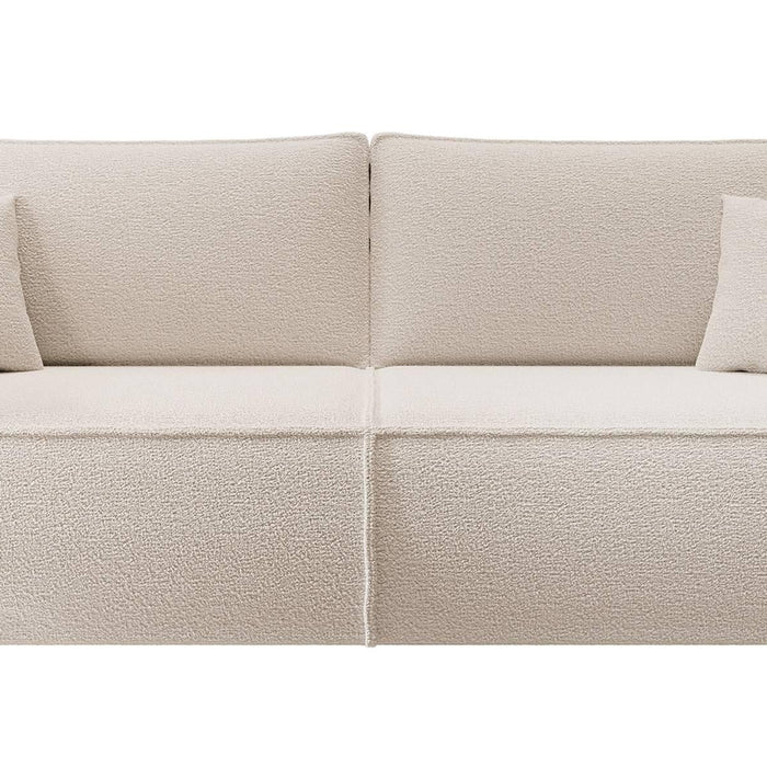 NADUVI Collection Galine 3-zitsbank met Slaapfunctie - Bouclé - Crème