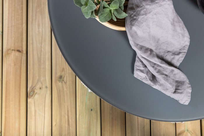 Rebellenclub Amary Loungesset Halfrond - Zwart Grijs