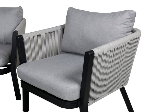 Rebellenclub Amary Loungeset - Zwart