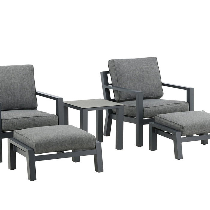 Rebellenclub Lilium Loungeset - Zwart