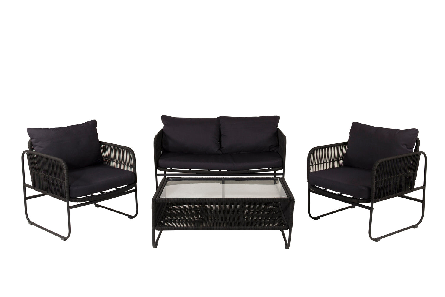 Rebellenclub Hibis Loungeset - Zwart