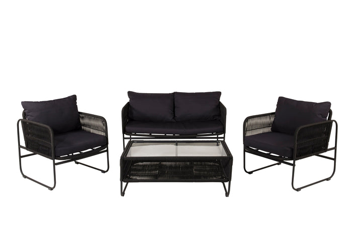 Rebellenclub Hibis Loungeset - Zwart