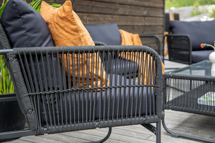 Rebellenclub Hibis Loungeset - Zwart