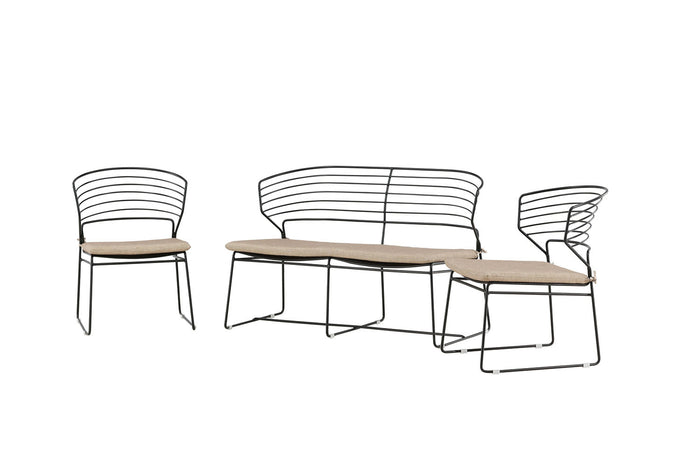 Rebellenclub Naxos Loungeset - Zwart