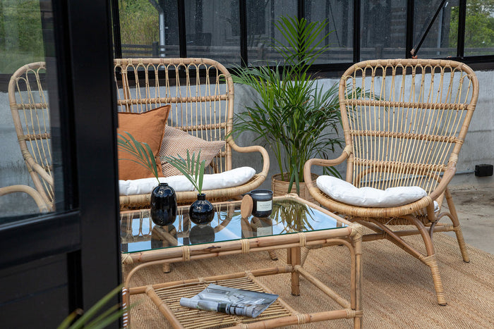 Rebellenclub Merit Loungeset - Naturel Rattan