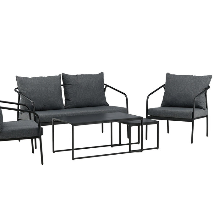 Rebellenclub Flow Hoekloungeset - Zwart