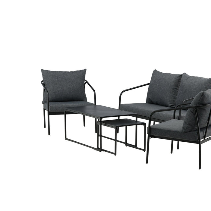 Rebellenclub Flow Hoekloungeset - Zwart