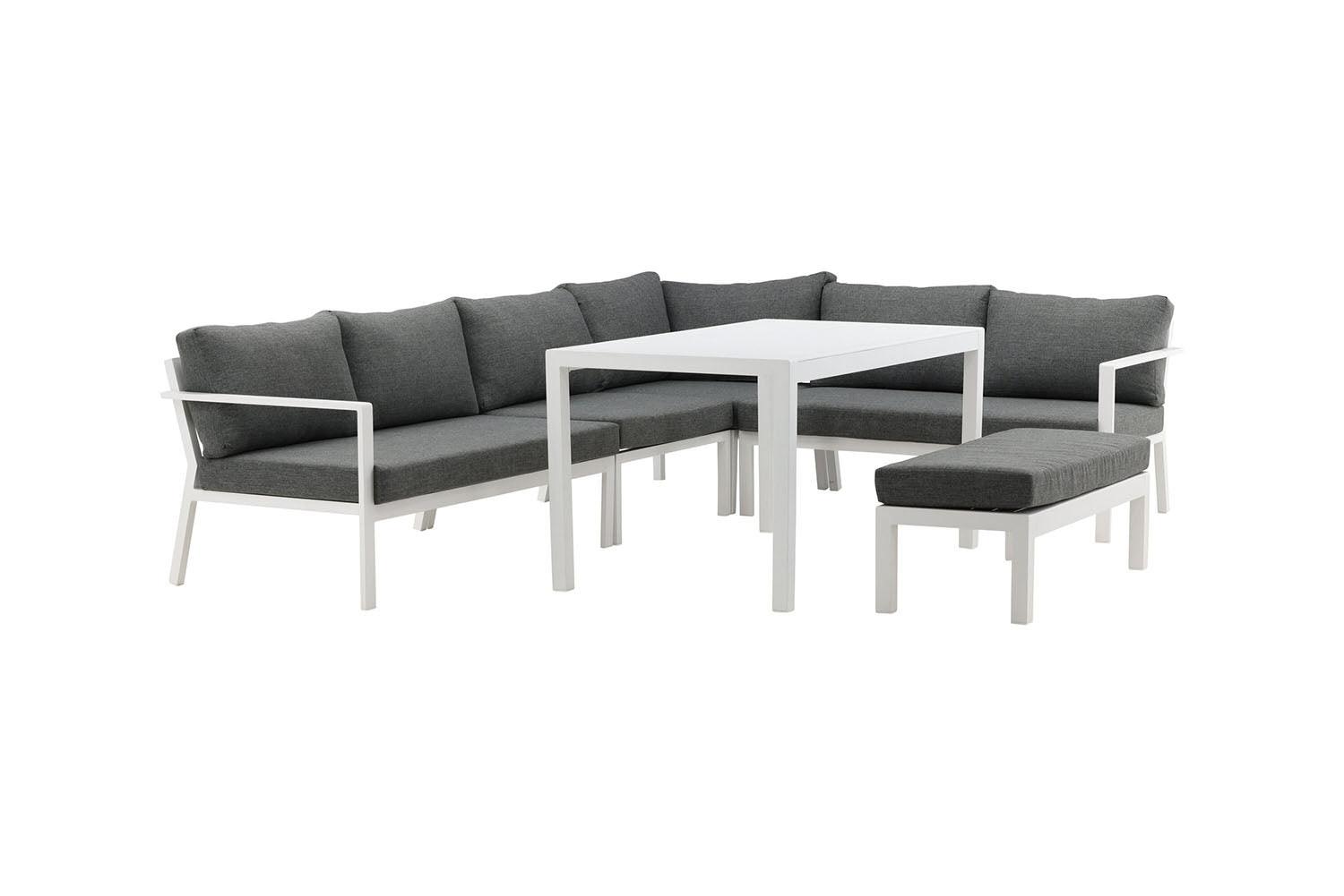 Rebellenclub Dalia Hoekloungeset - Wit