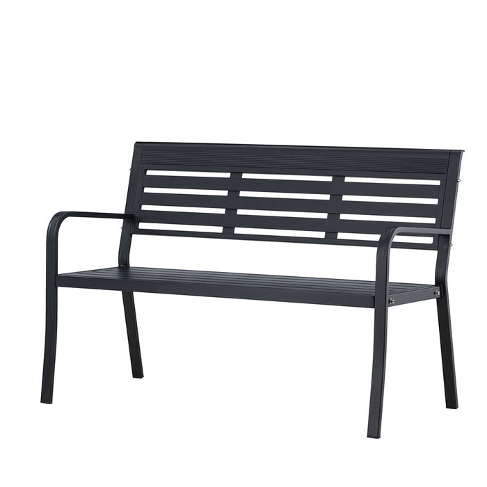 Rebellenclub Rost Tuinbankje - 125x 60cm - Zwart