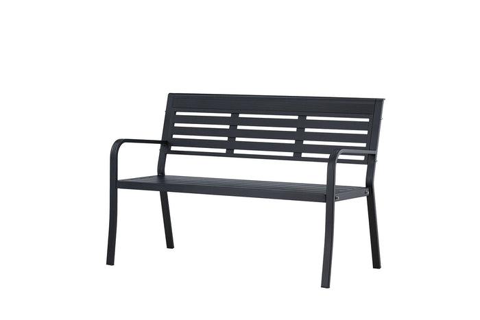 Rebellenclub Rost Tuinbankje - 125x 60cm - Zwart