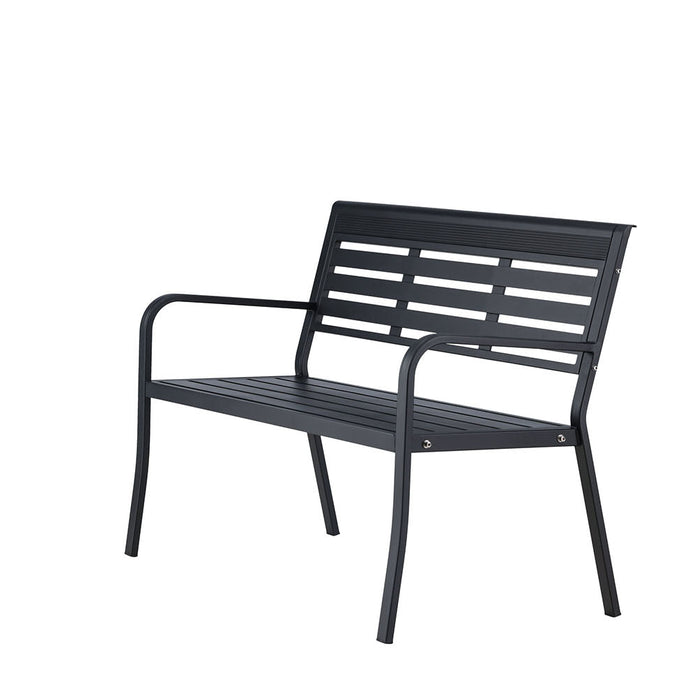 Rebellenclub Rost Tuinbankje - 125x 60cm - Zwart