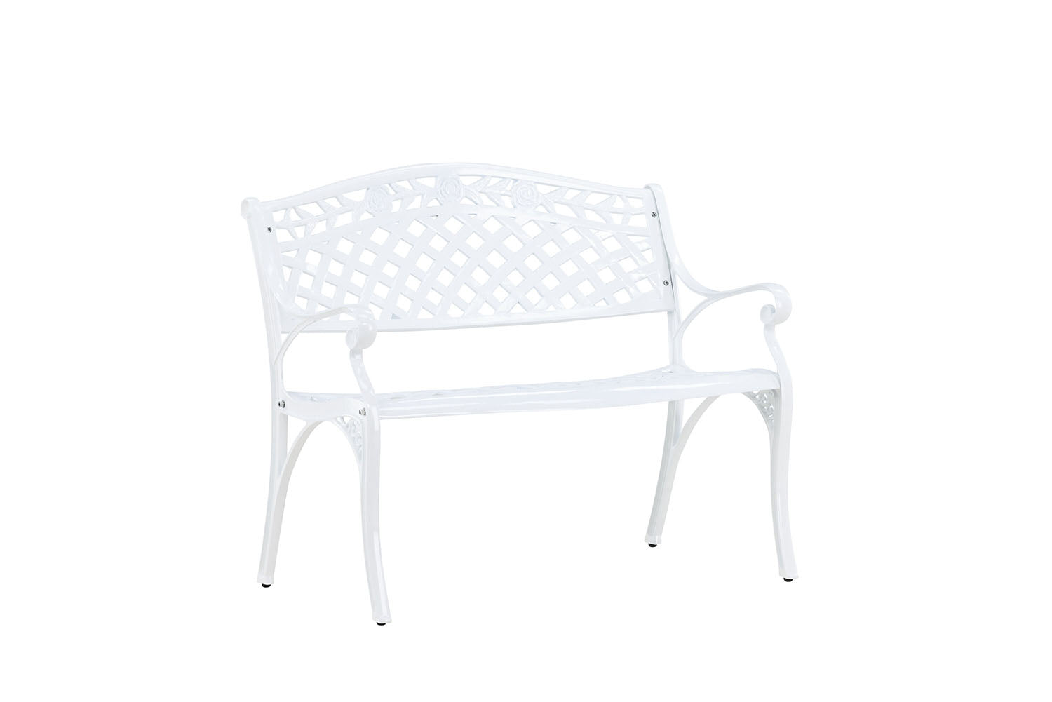 Rebellenclub Priz Tuinbankje - 100 x 60cm - Wit