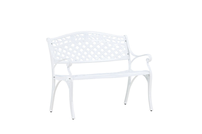 Rebellenclub Priz Tuinbankje - 100 x 60cm - Wit