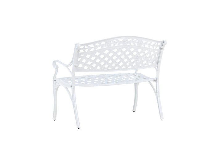 Rebellenclub Priz Tuinbankje - 100 x 60cm - Wit