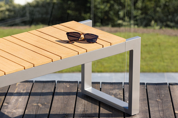 Rebellenclub Eski Tuinbankje - 100 x 38cm - Grijs