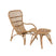Rebellenclub Merit Tuin Loungestoel - Naturel Rattan