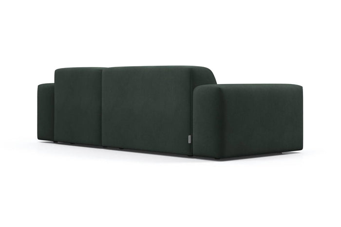 NADUVI Collection Nina Hoekbank Rechts - Velvet - Donkergroen