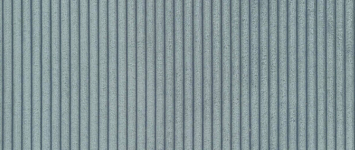 NADUVI Collection Nina U-bank Rechts - Ribstof - Grijsblauw