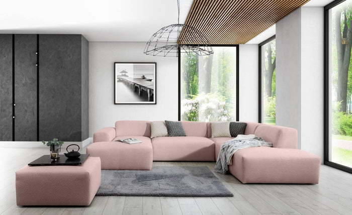 NADUVI Collection Nina U-bank Rechts - Ribstof - Lila