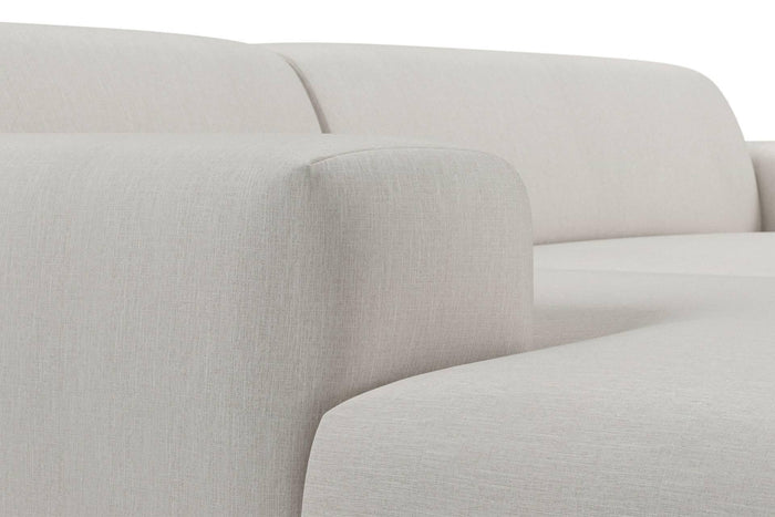 NADUVI Collection Nina Hoekbank Links - Linnen - Crème