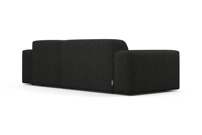 NADUVI Collection Nina Hoekbank Rechts - Linnen - Antraciet