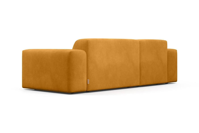 NADUVI Collection Nina Hoekbank Links - Velvet - Mosterdgeel