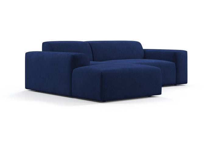 NADUVI Collection Nina Hoekbank Links - Velvet - Blauw