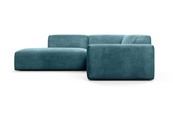 NADUVI Collection Nina Big Hoekbank Links - Ribstof - Turquoise