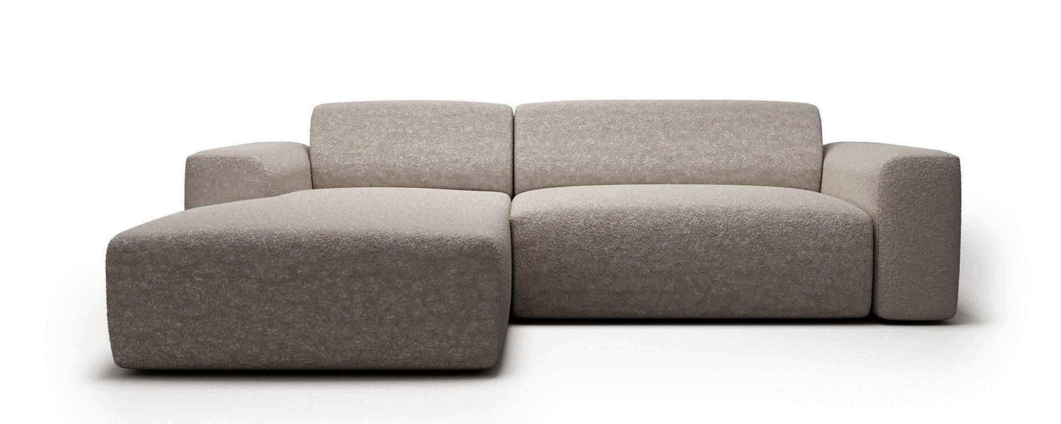 NADUVI Collection Nina Hoekbank Links - Bouclé - Beige