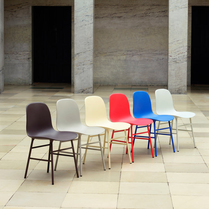 Normann Copenhagen Form Stoel - Staal - Bruin