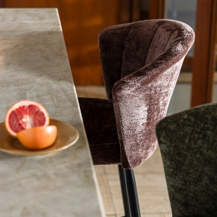 Dutchbone Georgia Barkruk H 75 - Paars