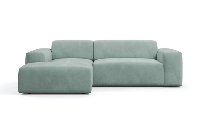 NADUVI Collection Nina Hoekbank Links - Velvet - Mintgroen