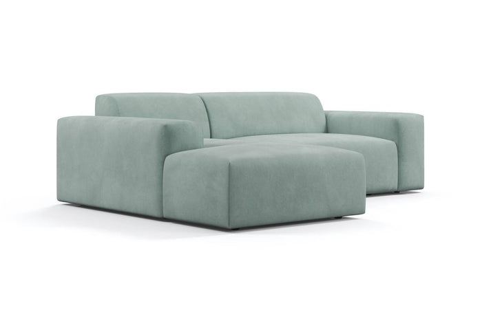 NADUVI Collection Nina Hoekbank Links - Velvet - Mintgroen