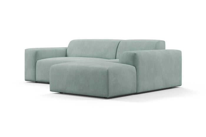 NADUVI Collection Nina Hoekbank Rechts - Velvet - Mintgroen