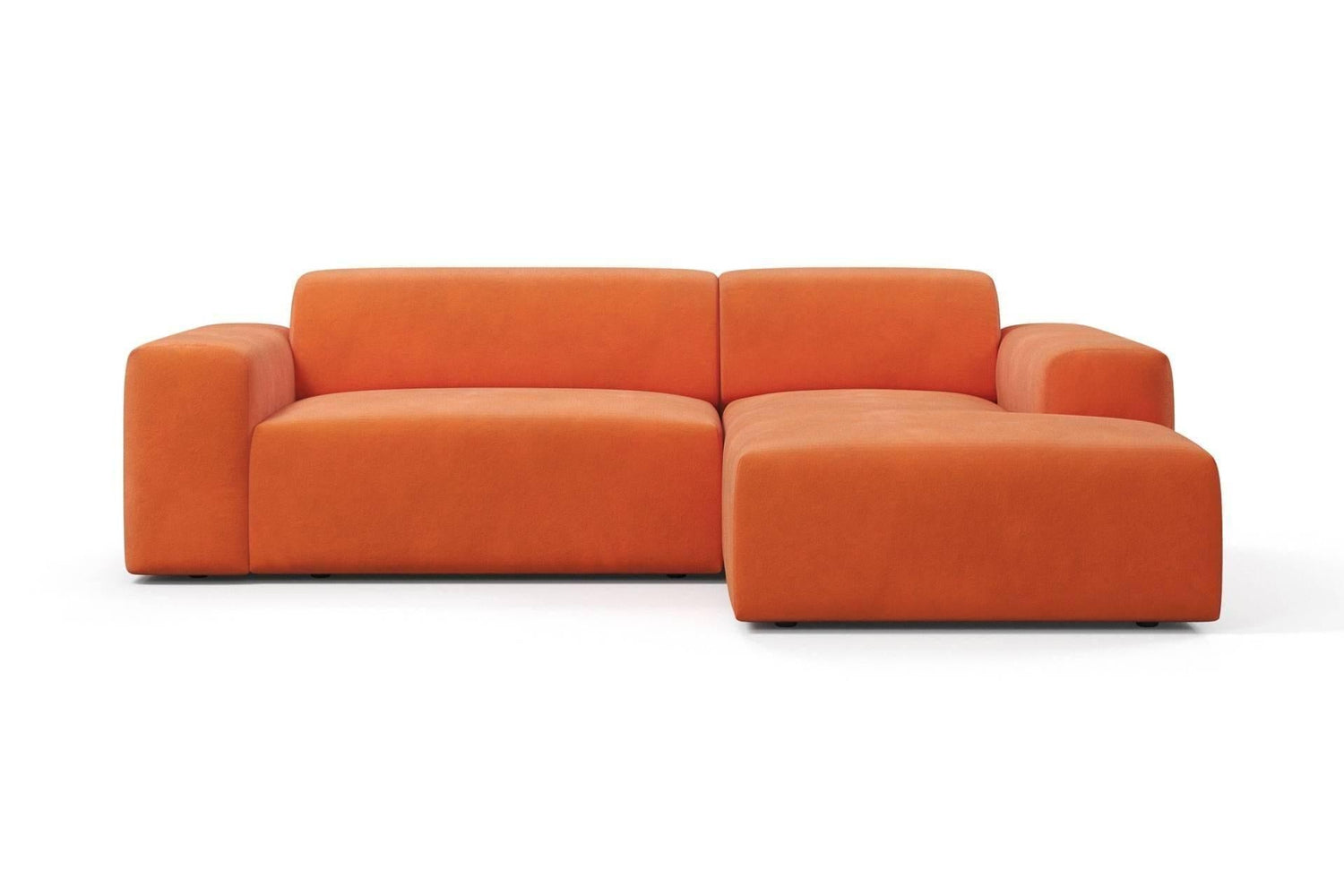 NADUVI Collection Nina Hoekbank Rechts - Velvet - Oranje