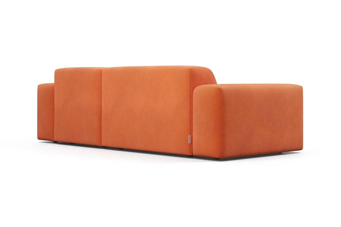 NADUVI Collection Nina Hoekbank Rechts - Velvet - Oranje