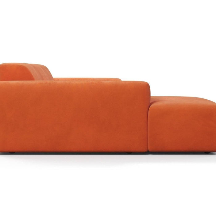 NADUVI Collection Nina Hoekbank Links - Velvet - Oranje