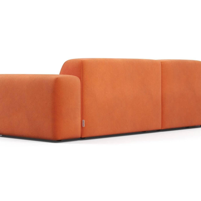 NADUVI Collection Nina Hoekbank Links - Velvet - Oranje