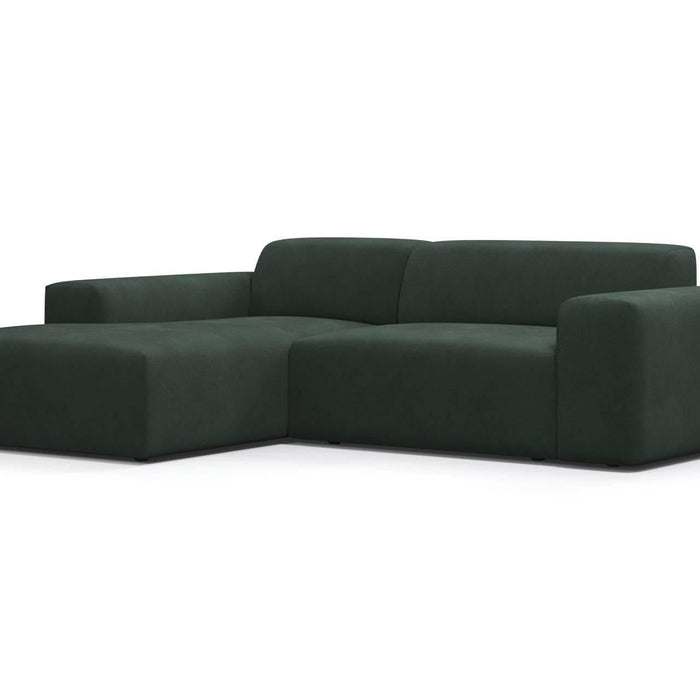 NADUVI Collection Nina Hoekbank Links - Velvet - Donkergroen
