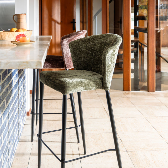 Dutchbone Georgia Barkruk H 75 - Paars