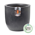 Capi 100% Waste Smooth Bloempot Ø 35 cm - Terrazzo grijs