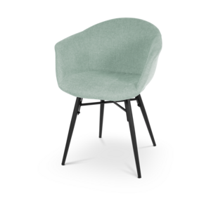 Nolon Nova-Otis eetkamerstoel zacht groen - zwart onderstel