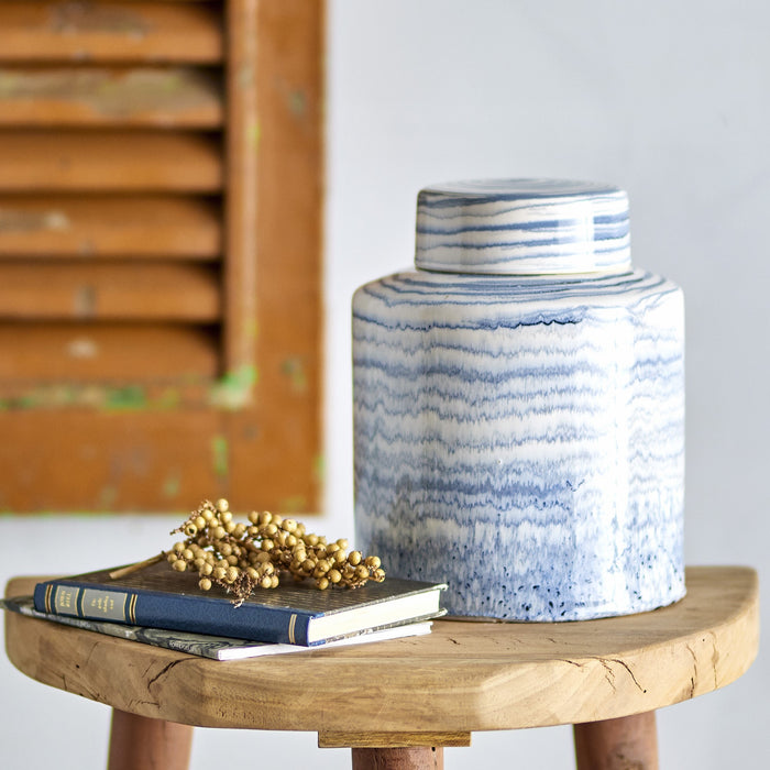 Bloomingville Mahina Voorraadpot - Blauw