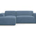 NADUVI Collection Nina Hoekbank Links - Ribstof - Hemelsblauw