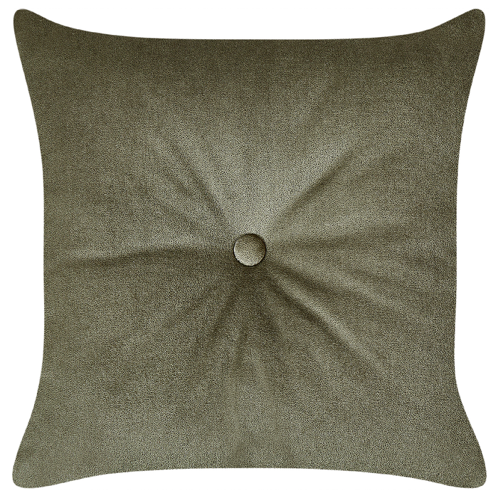 Beliani-LATTES II-Chaise longue-Olijfgroen-Linkerzijde-Fluweel