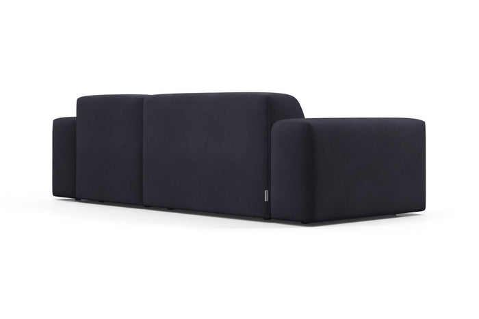 NADUVI Collection Nina Hoekbank Rechts - Velvet - Marineblauw