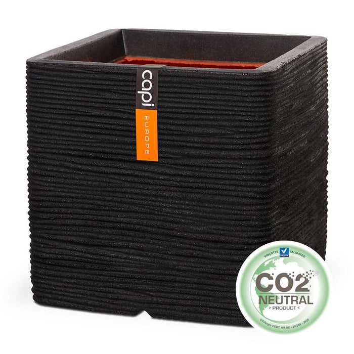 Capi Europe Nature Rib Vierkant Bloempot 40 x 40 cm