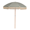 by fonQ basic Tassel Parasol Ø 200 cm - Striped Sage